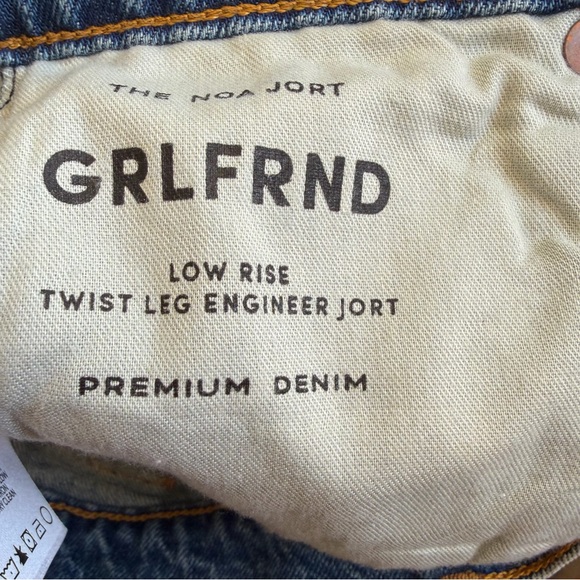 GRLFRND Noa Engineer Jorts Elysian Park Dr Blue Jean Shorts denim Revolve 28 - Picture 16 of 16